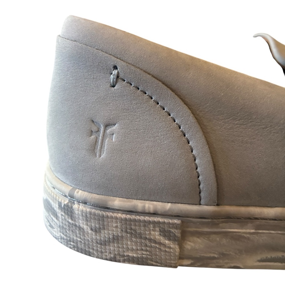 Frye Ivy Leather Slip-On Sneakers - Marbled Ice (Size 8.5) - Picture 6 of 12